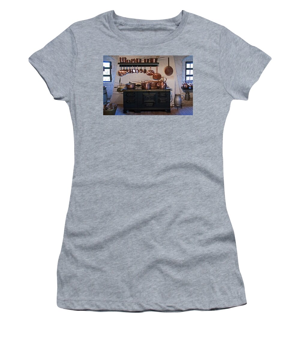 Kitchen Women's T-Shirt featuring the photograph Historic Kitchen by Inge Riis McDonald