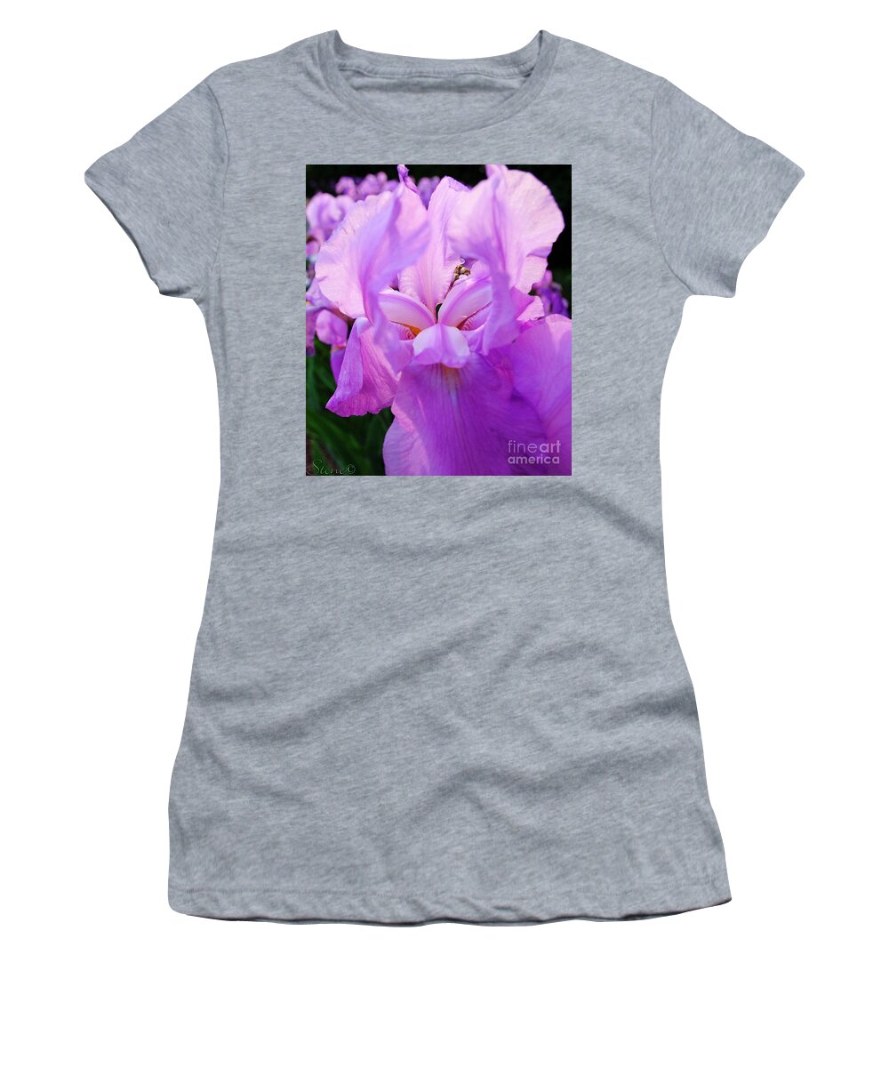Iris Women's T-Shirt featuring the photograph Holy Iris by September Stone