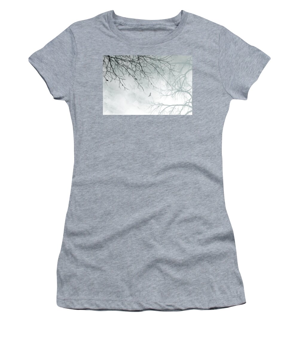 Trees Women's T-Shirt featuring the digital art Home by Trilby Cole