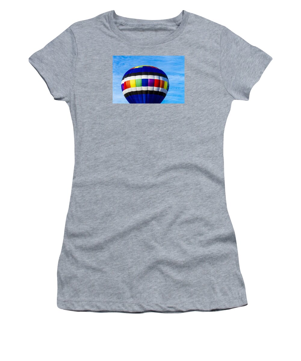 Colorado Women's T-Shirt featuring the photograph Hot Air Balloons in Blue by Teri Virbickis