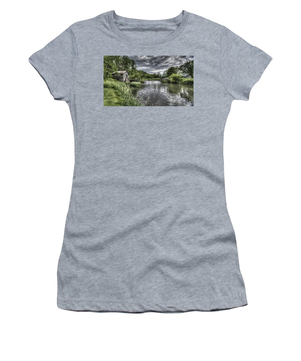 Mill Women's T-Shirt featuring the photograph Hyde's Mill by Brad Bellisle