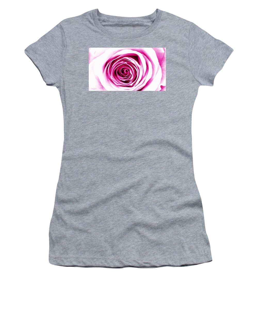 Rose Women's T-Shirt featuring the photograph Hypnotic Pink by Nathan Little