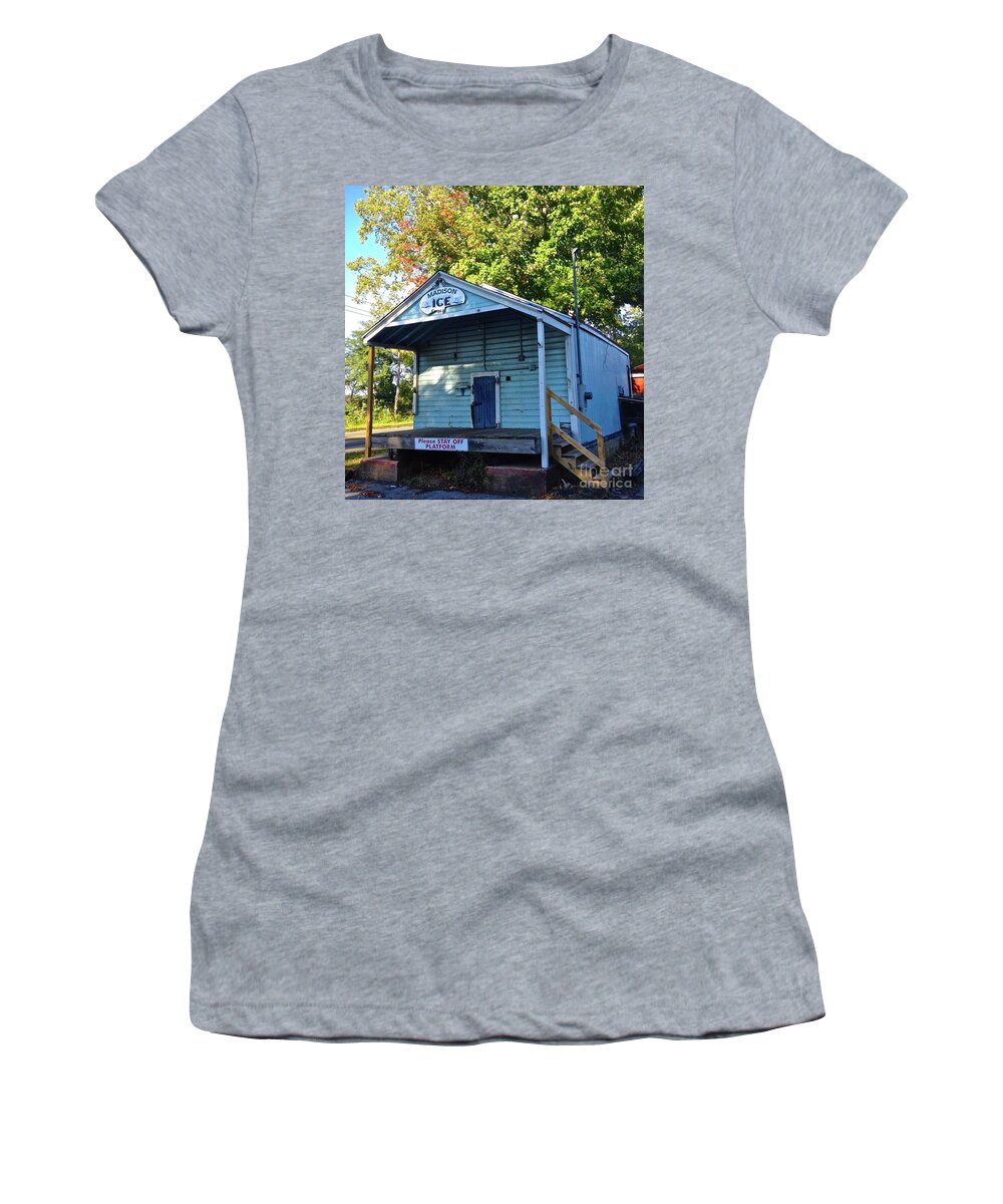 Madison Women's T-Shirt featuring the photograph Ice House by Beth Saffer