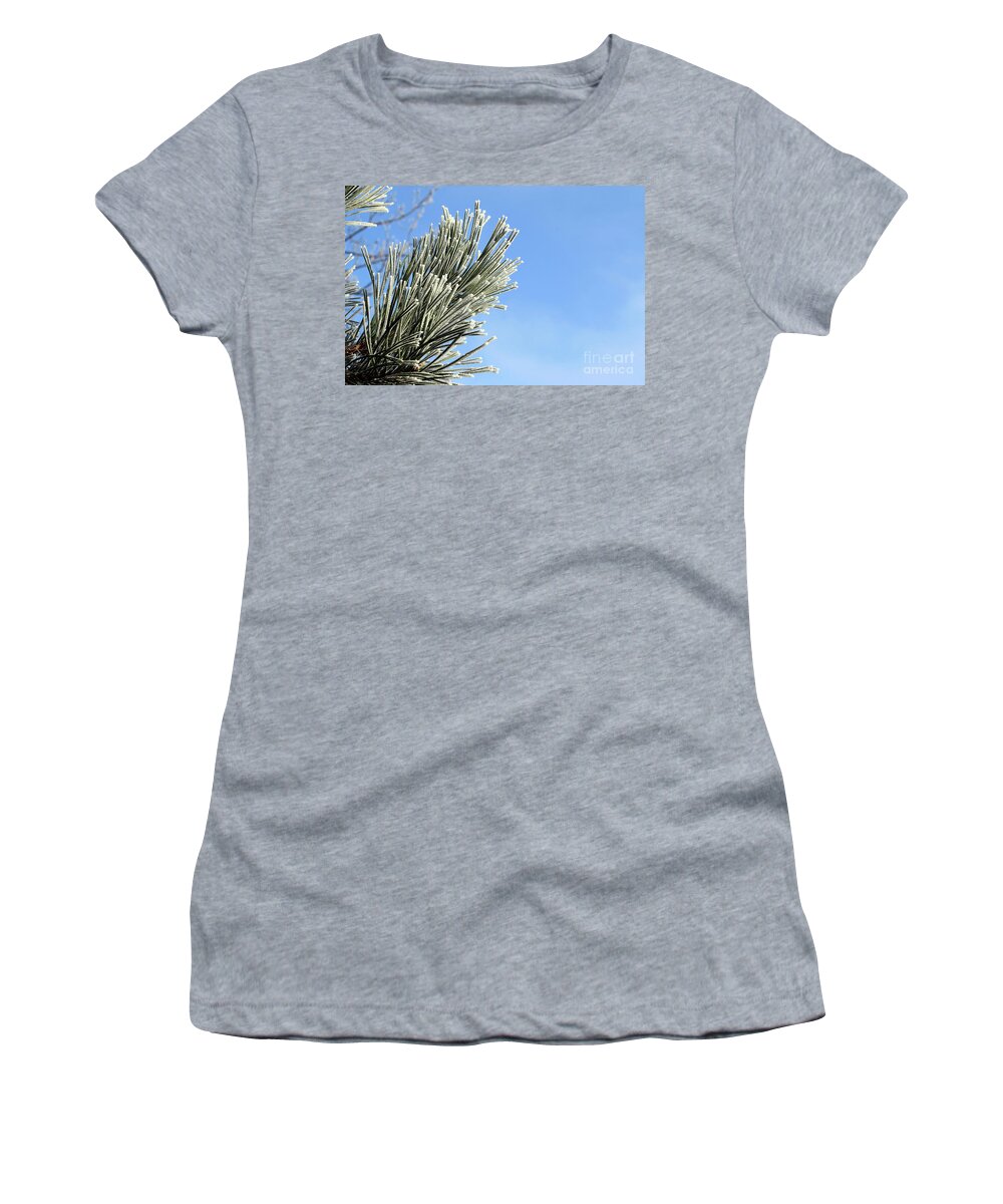 Needles Women's T-Shirt featuring the photograph Icing on the needles by Michal Boubin