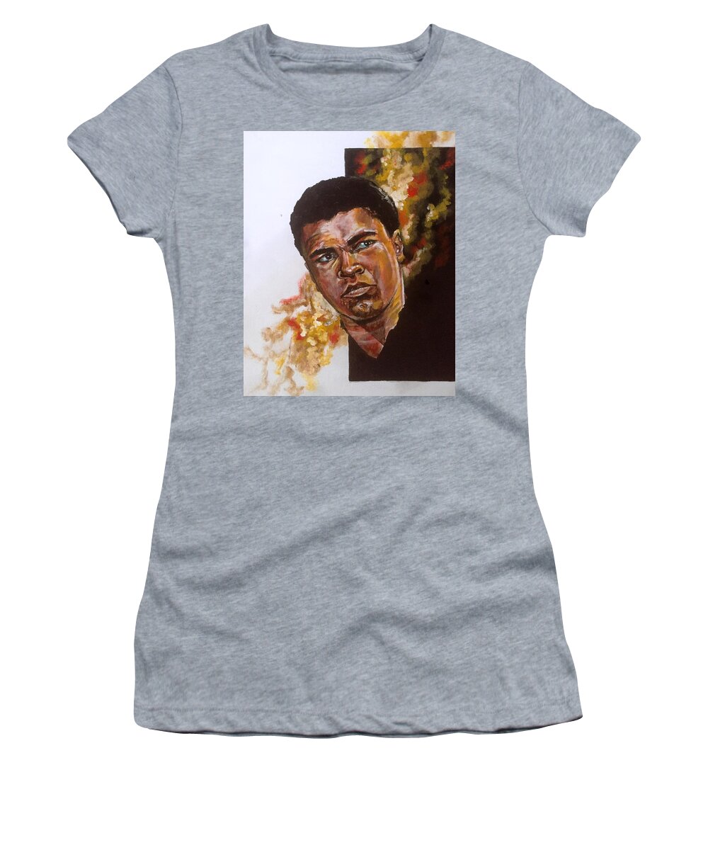 Portrait Women's T-Shirt featuring the painting Icon by Joel Tesch