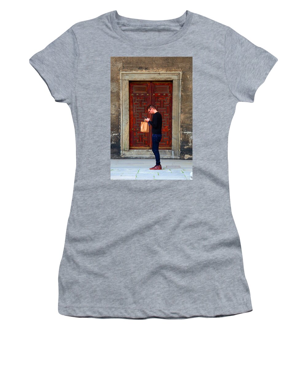 Istanbul Women's T-Shirt featuring the photograph I'd Better Move On A Bit by Jez C Self