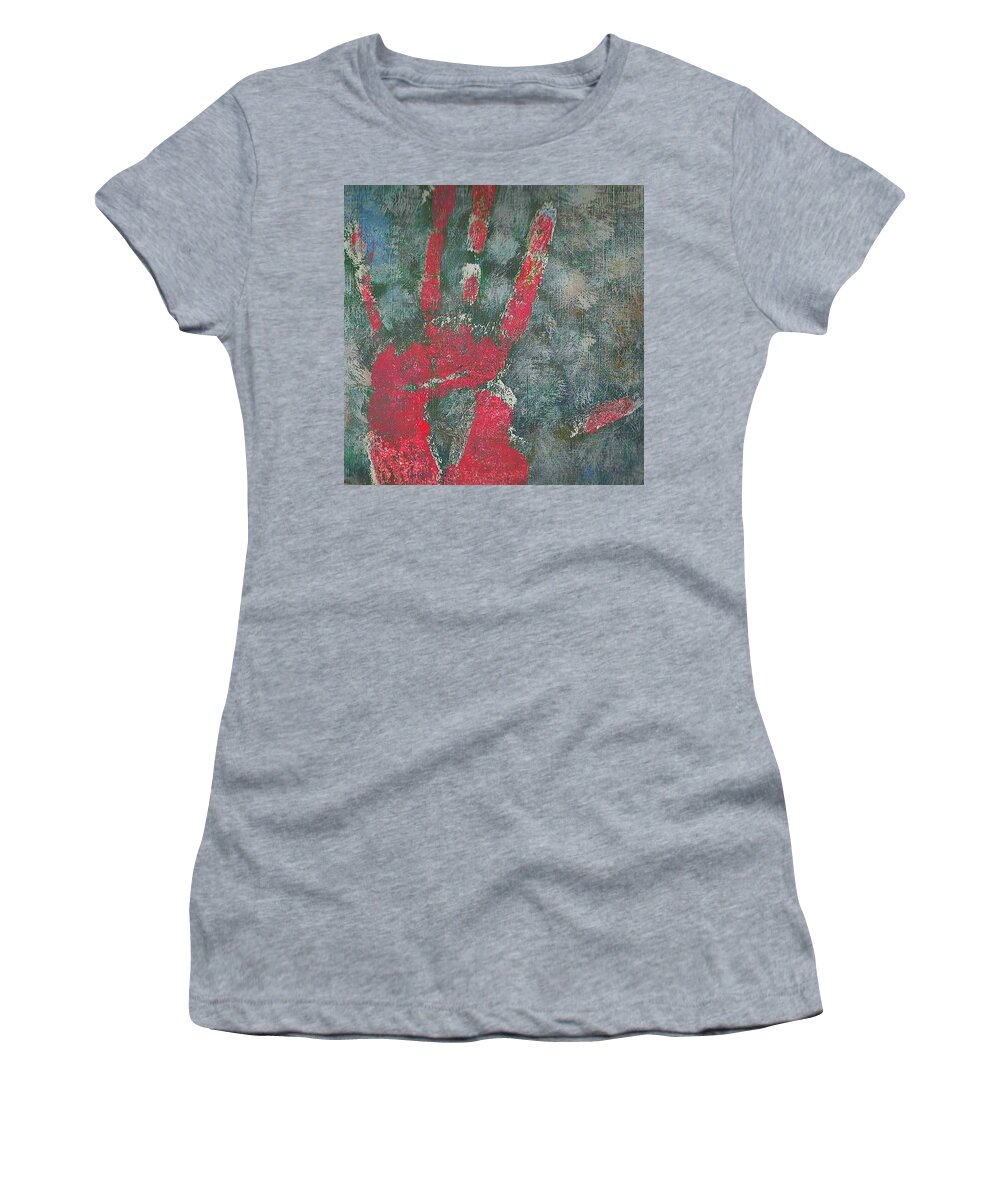 Abstract Women's T-Shirt featuring the photograph Identity by Charles Brown