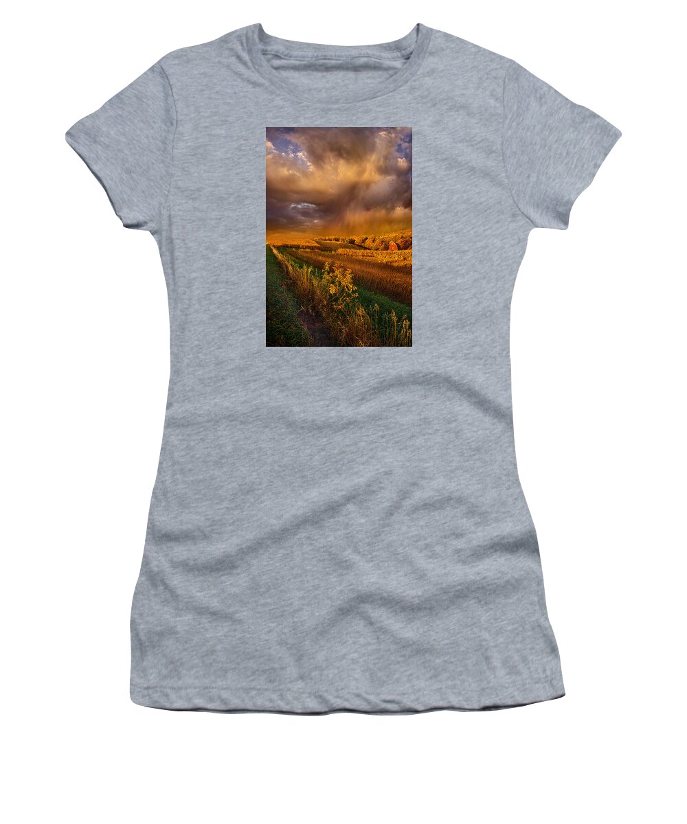 Barn Women's T-Shirt featuring the photograph I'm Living Today by Phil Koch