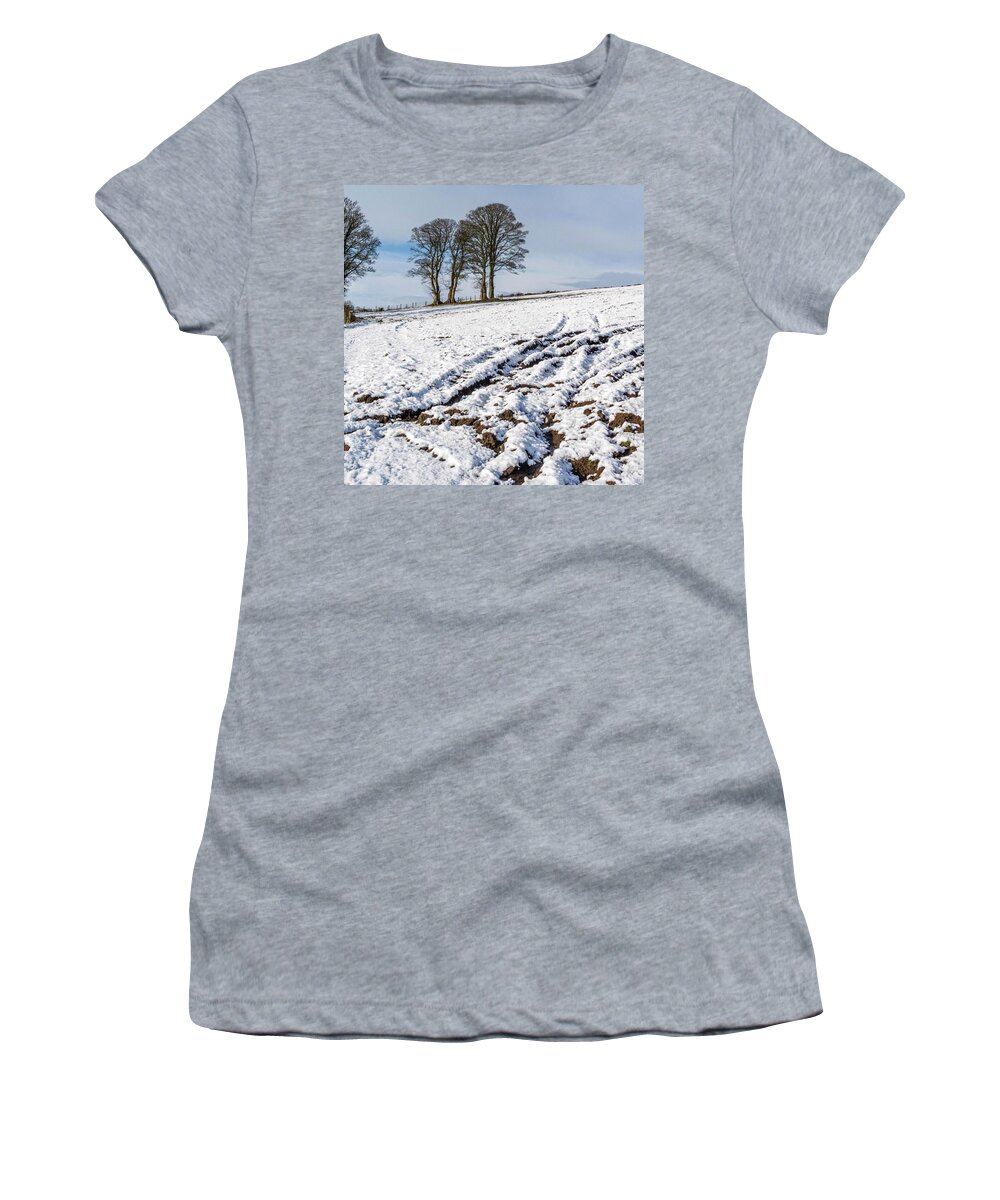  Women's T-Shirt featuring the photograph In Colder Times... N.ireland by Aleck Cartwright
