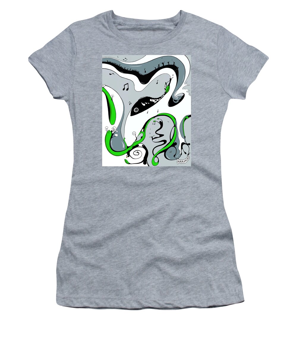 Jazz Women's T-Shirt featuring the drawing In Harmony by Craig Tilley