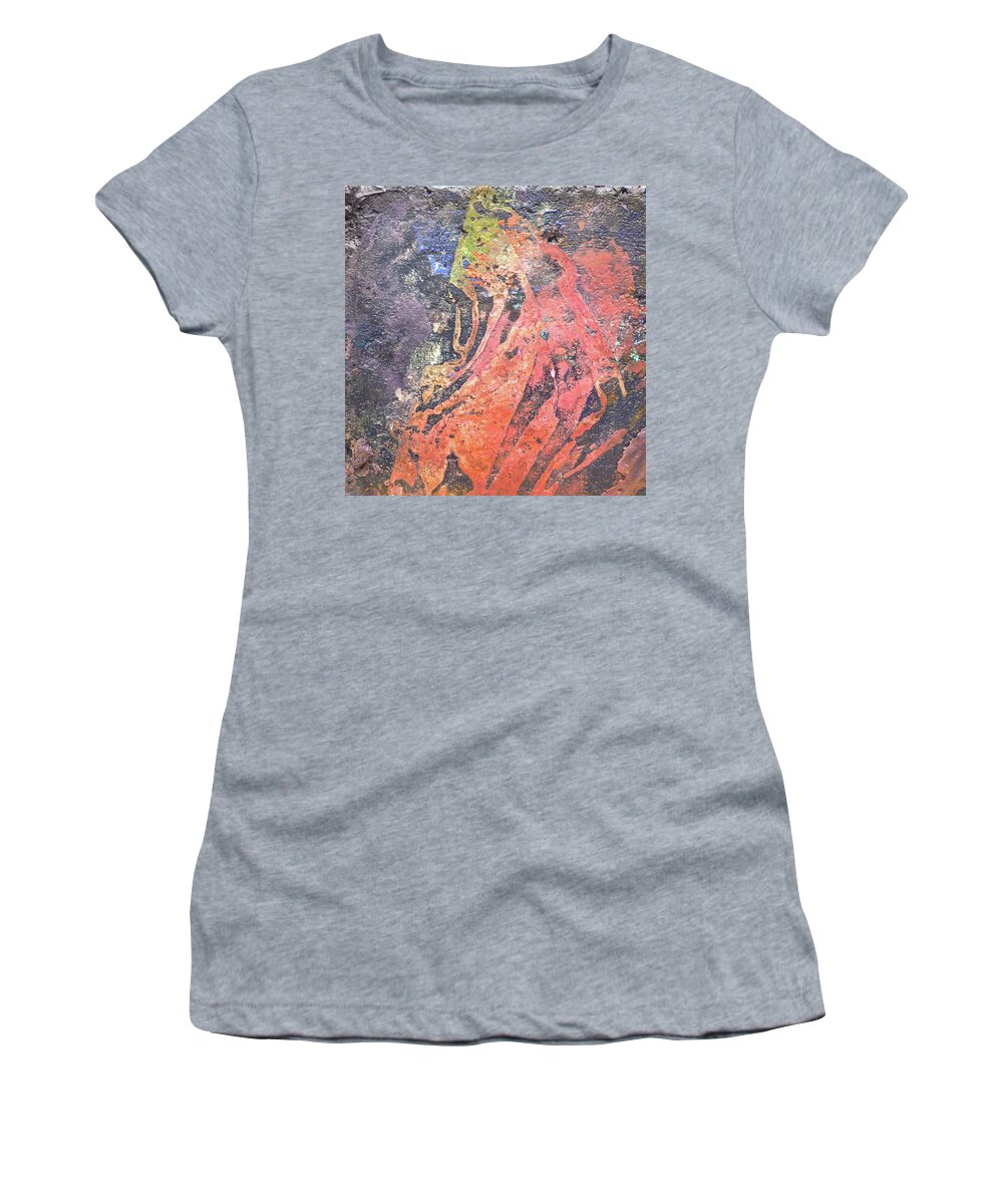 Landscape Women's T-Shirt featuring the painting In his secret heart by Eduard Meinema