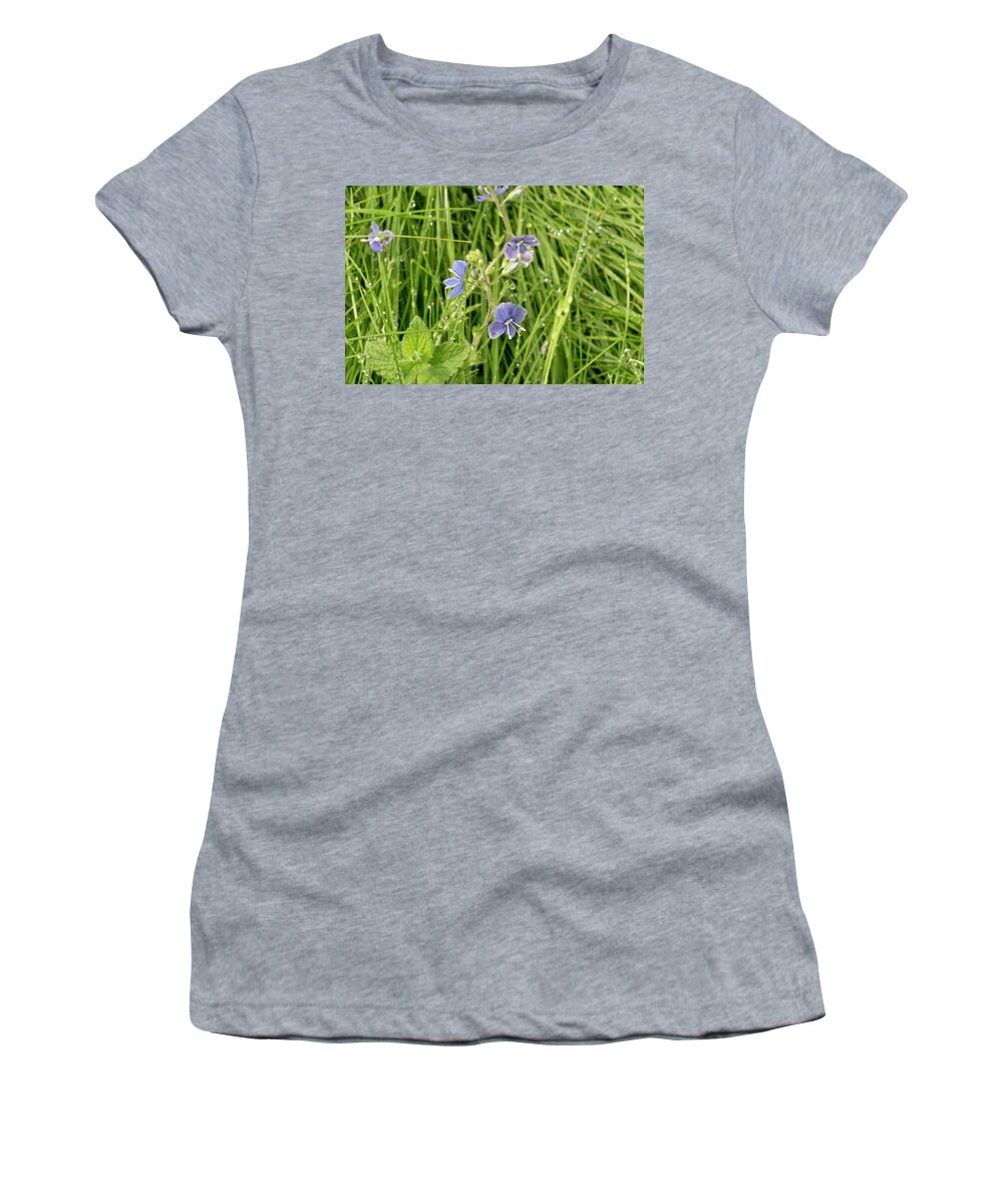 Meadows Women's T-Shirt featuring the photograph In meadows. by Elena Perelman