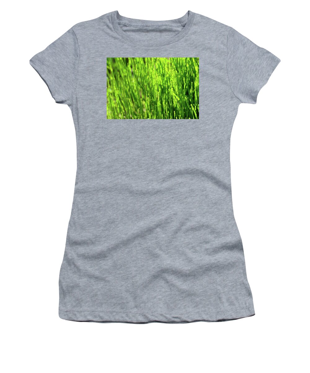 Abstract Women's T-Shirt featuring the photograph In The Green by Lyle Crump