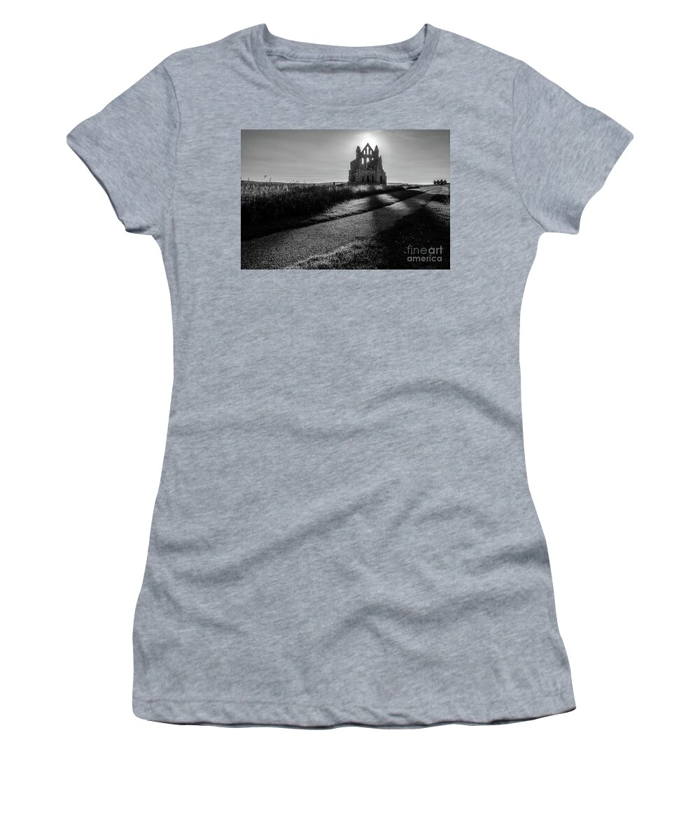 England Women's T-Shirt featuring the photograph In the shade BW by Mariusz Talarek
