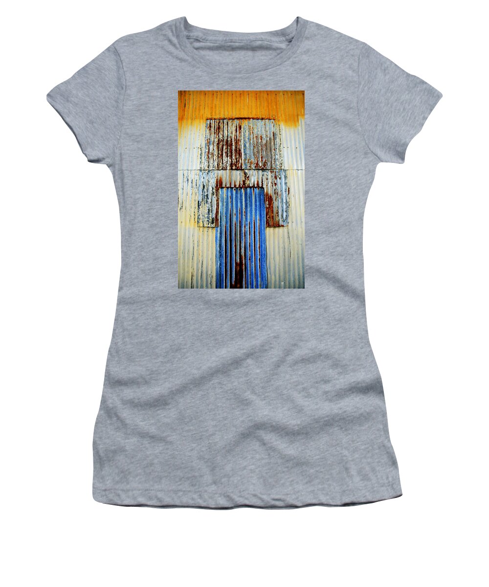 Skip Hunt Women's T-Shirt featuring the photograph In Through The Out Door by Skip Hunt