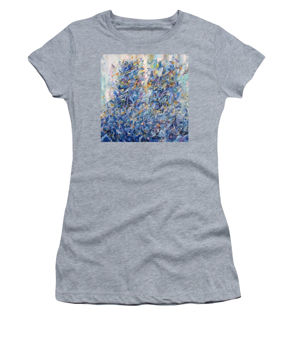 Abstract Women's T-Shirt featuring the painting Infinitives by Fabrizio Cassetta
