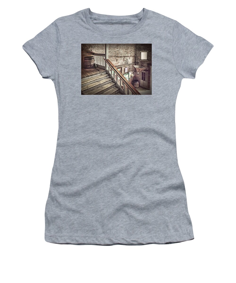  Women's T-Shirt featuring the photograph Inside The Cotton Exchange by Phil Mancuso