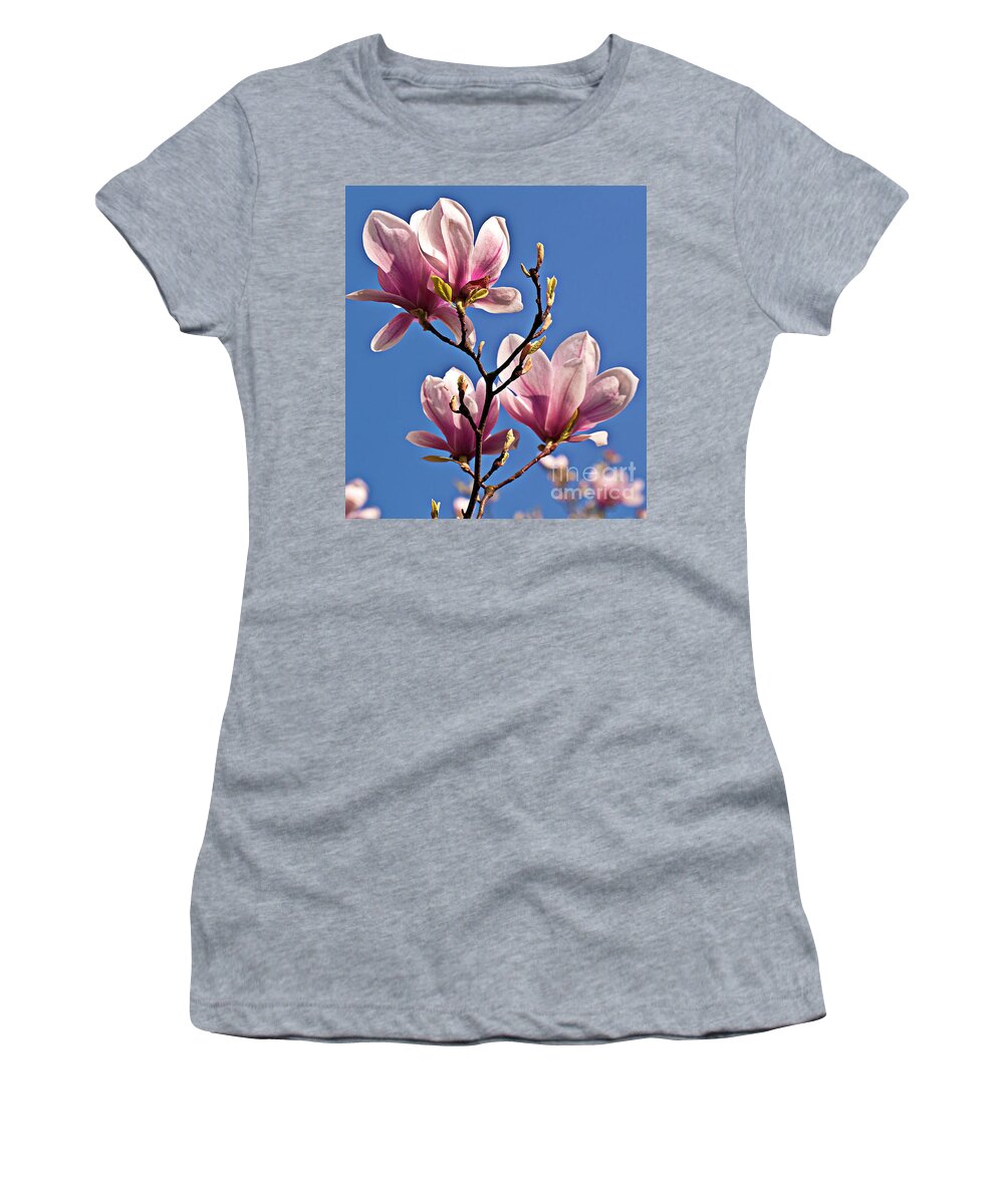 Into The Blue Women's T-Shirt featuring the photograph INTO the BLUE by Silva Wischeropp