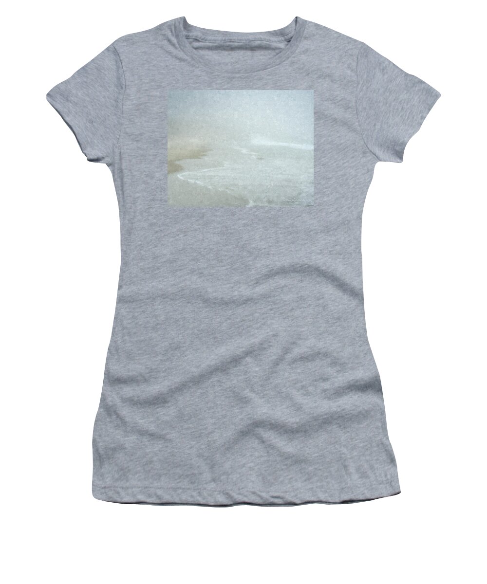 Beach Women's T-Shirt featuring the painting Into The Mist by Bill McEntee