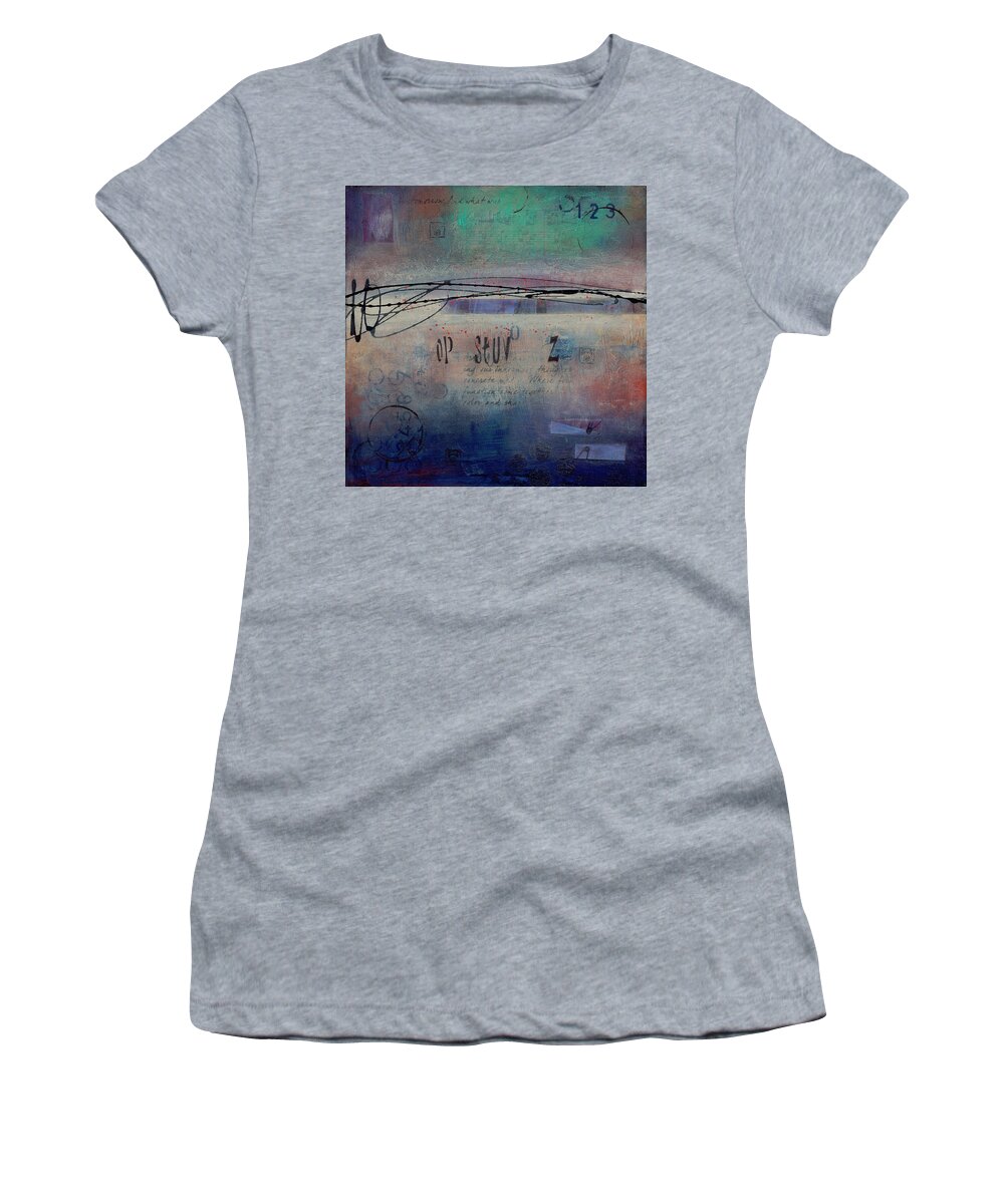 Acrylic Women's T-Shirt featuring the painting Into The Mystery by Brenda O'Quin