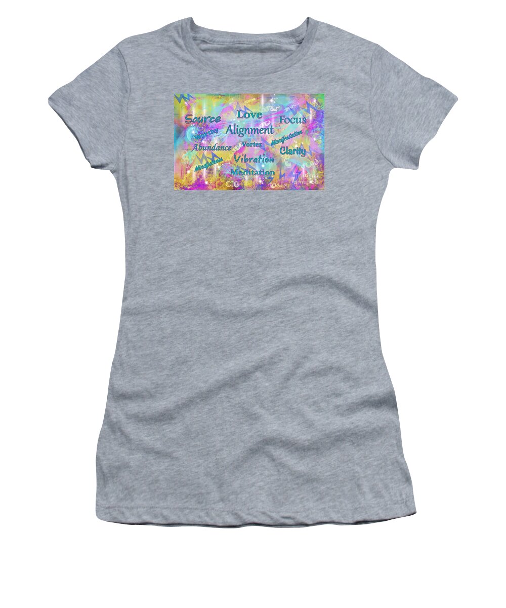Alignment Women's T-Shirt featuring the digital art Introspection by Laurie's Intuitive