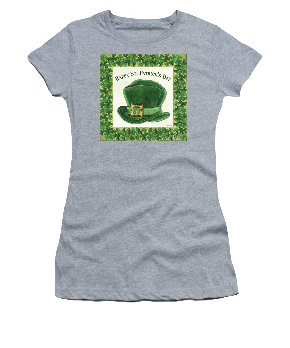 Irish Women's T-Shirt featuring the painting Irish Cap by Debbie DeWitt