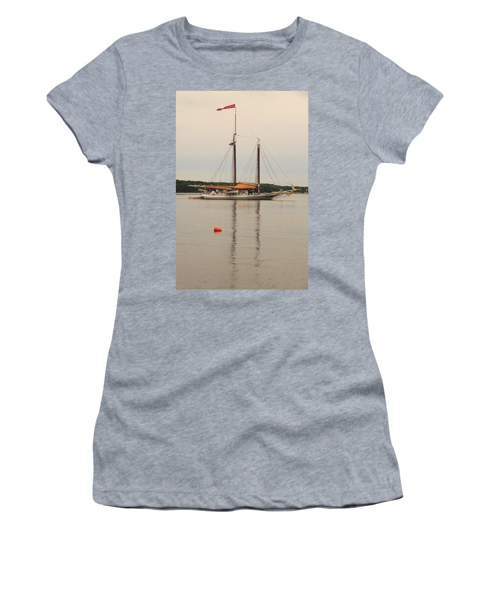 Seascape Women's T-Shirt featuring the photograph iSAAC eVANS REFLECTIONS by Doug Mills