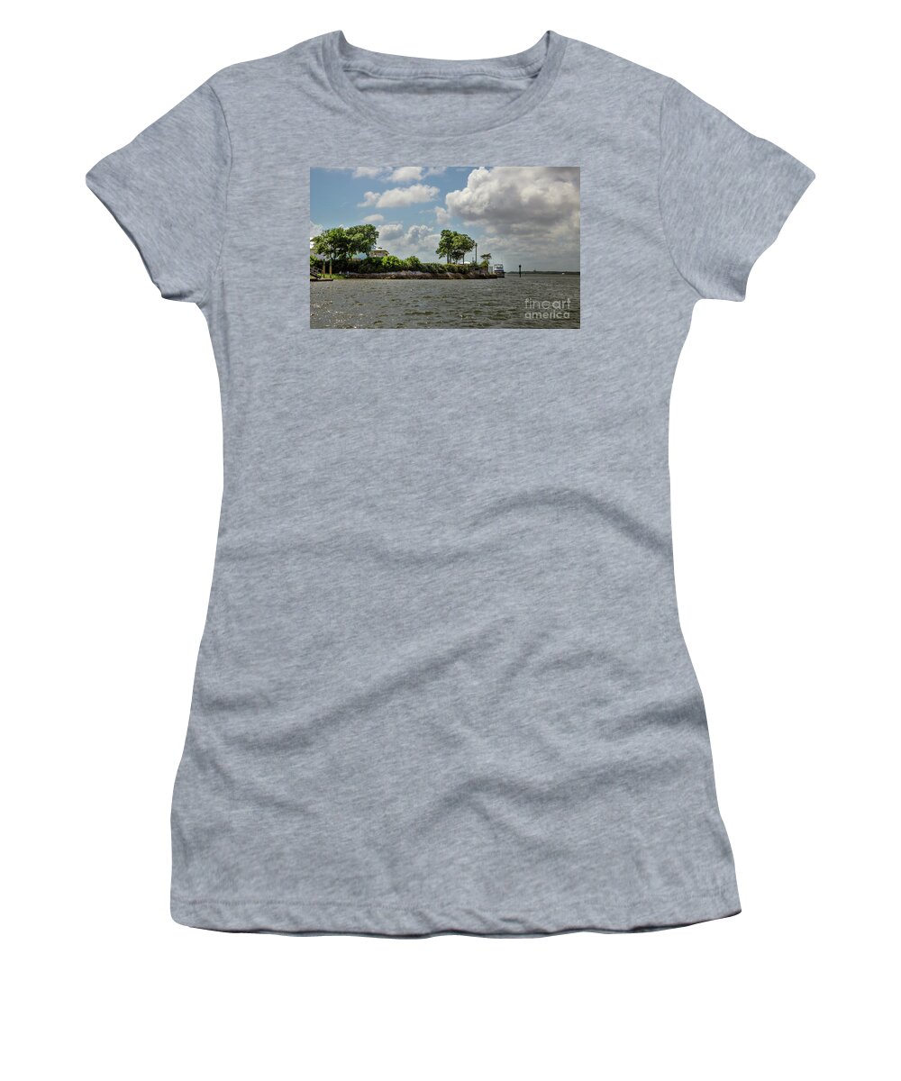 Sullivan's Island Women's T-Shirt featuring the photograph Island Crusing by Dale Powell