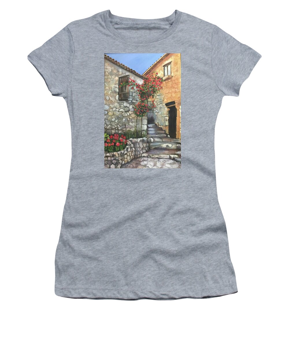 Italy Women's T-Shirt featuring the painting Italy by Gloria Smith