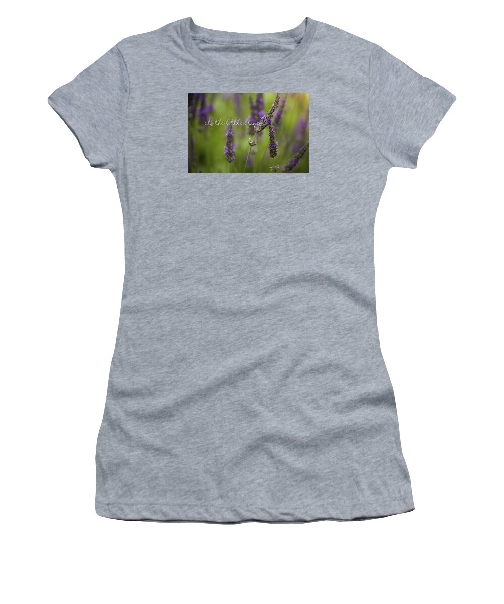 Little Things Women's T-Shirt featuring the photograph It's the Little Things by Bonnie Bruno