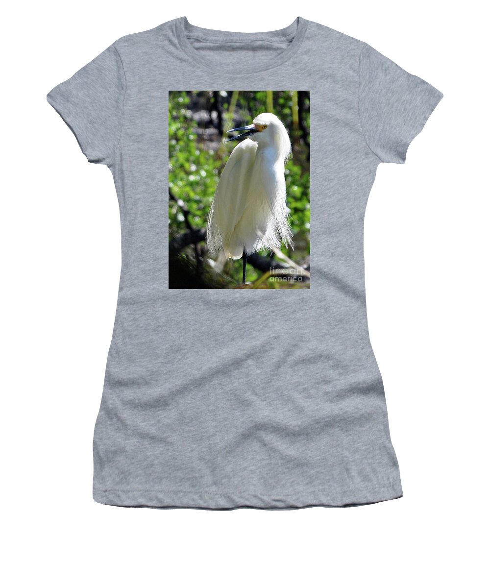 Bird Women's T-Shirt featuring the photograph I've Got Something To Say by Lydia Holly