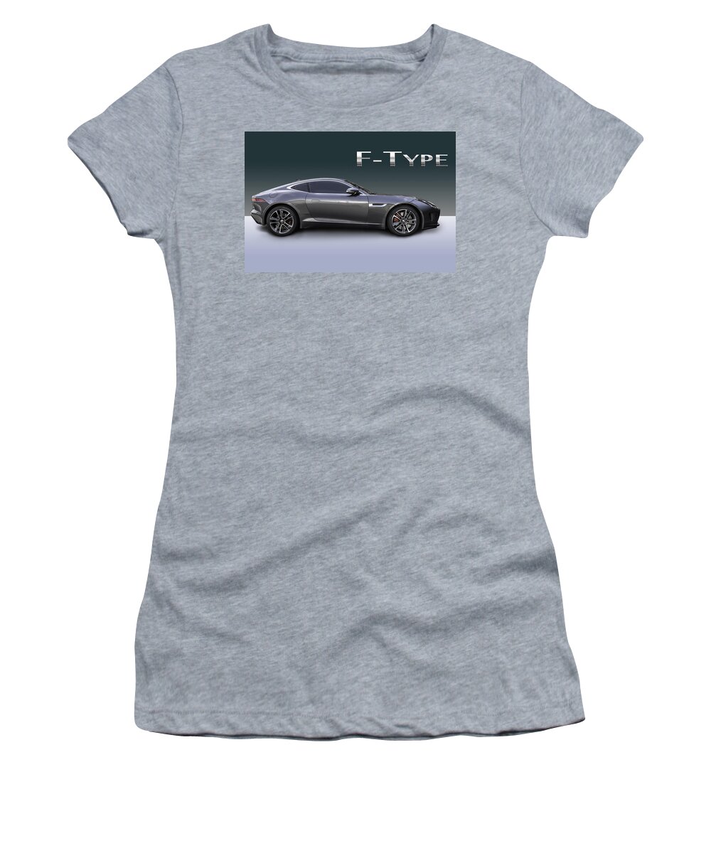 Jaguar Women's T-Shirt featuring the photograph Jaguar F Type by Matt Malloy
