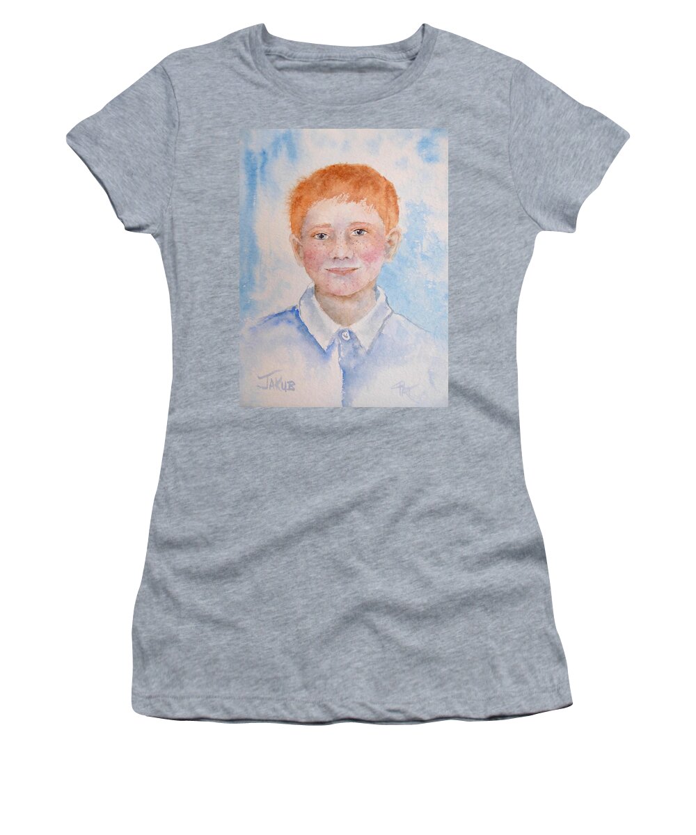 Polish Women's T-Shirt featuring the painting Jakob by Pat Dolan
