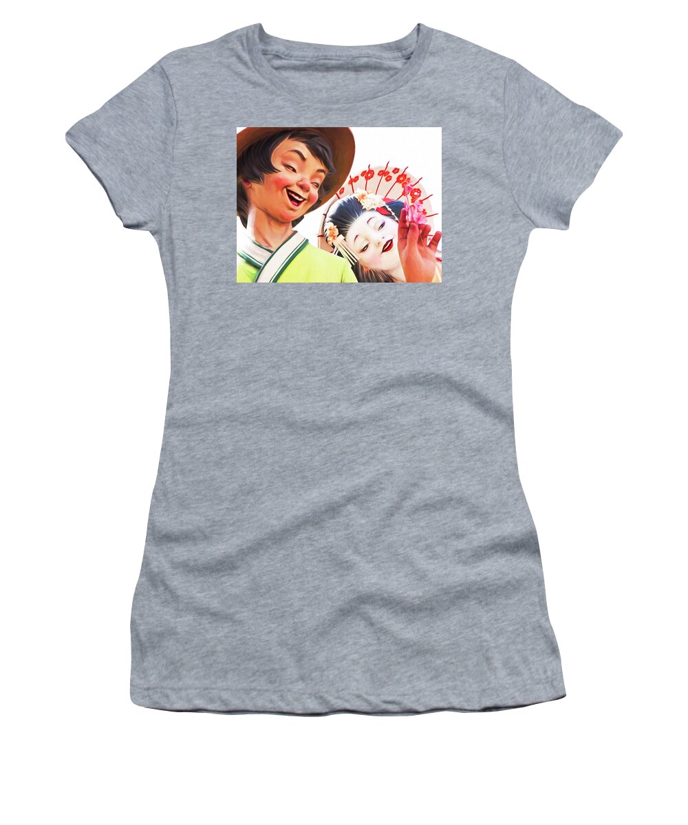 Japan Women's T-Shirt featuring the digital art Japan Love by Dennis Cox