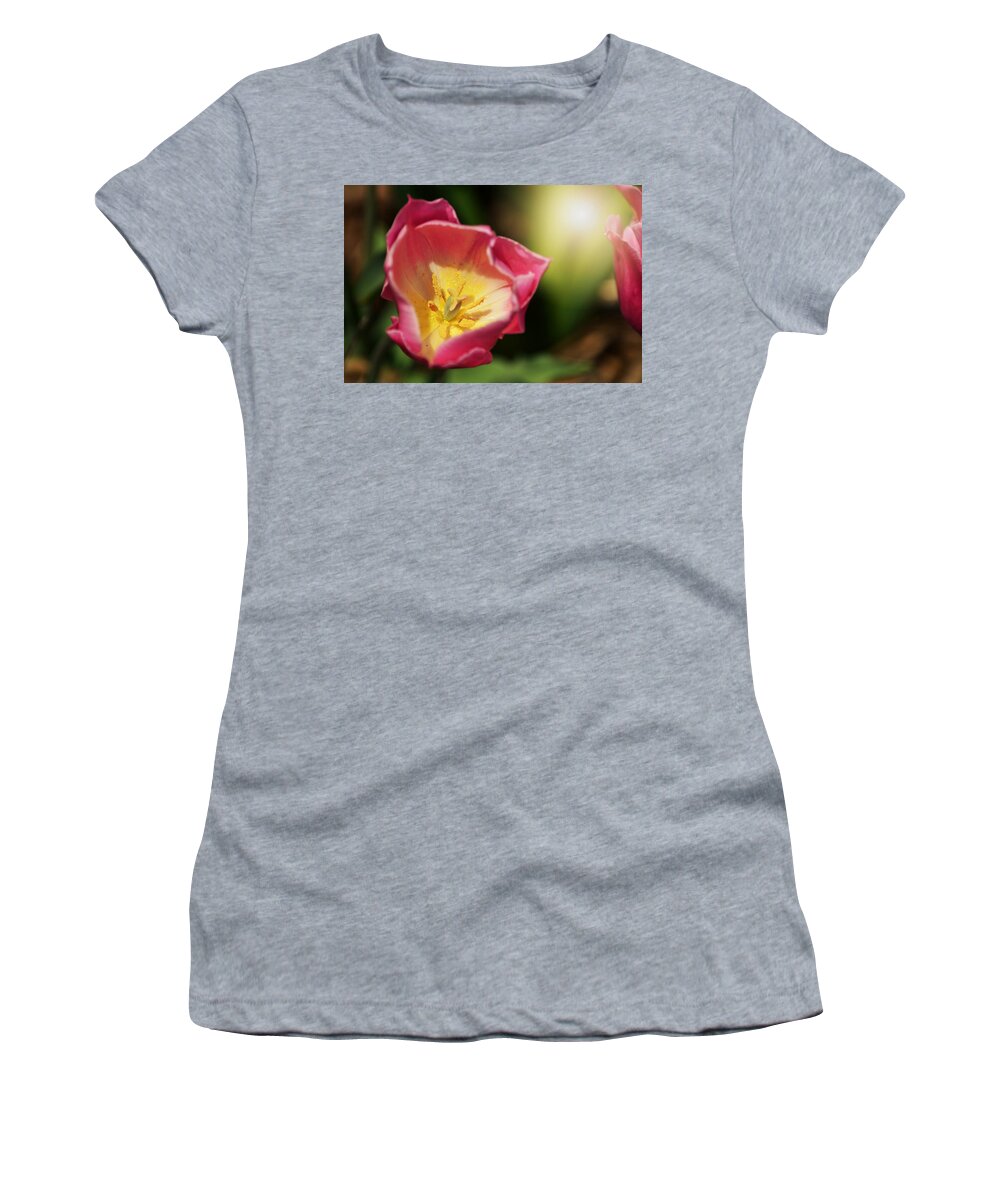 Flower Women's T-Shirt featuring the mixed media Jessica by Trish Tritz
