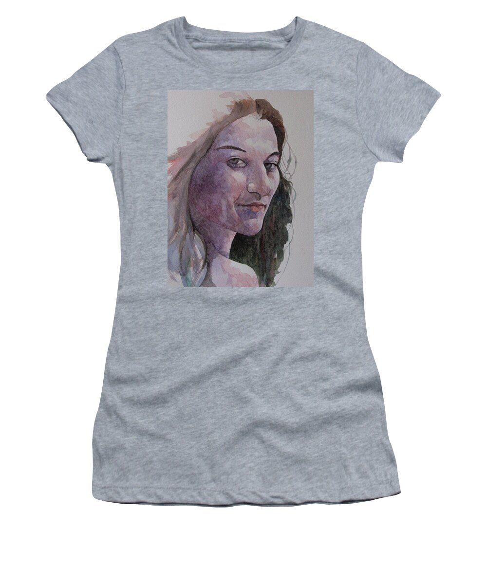 Joanna Women's T-Shirt featuring the painting Joanna by Ray Agius