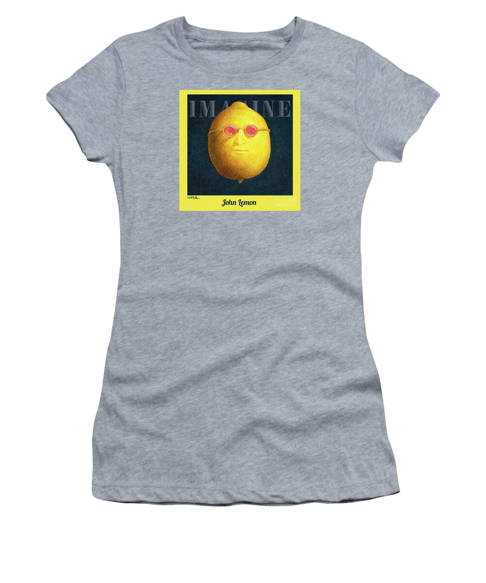 Will Bullas Women's T-Shirt featuring the painting John Lemon... by Will Bullas
