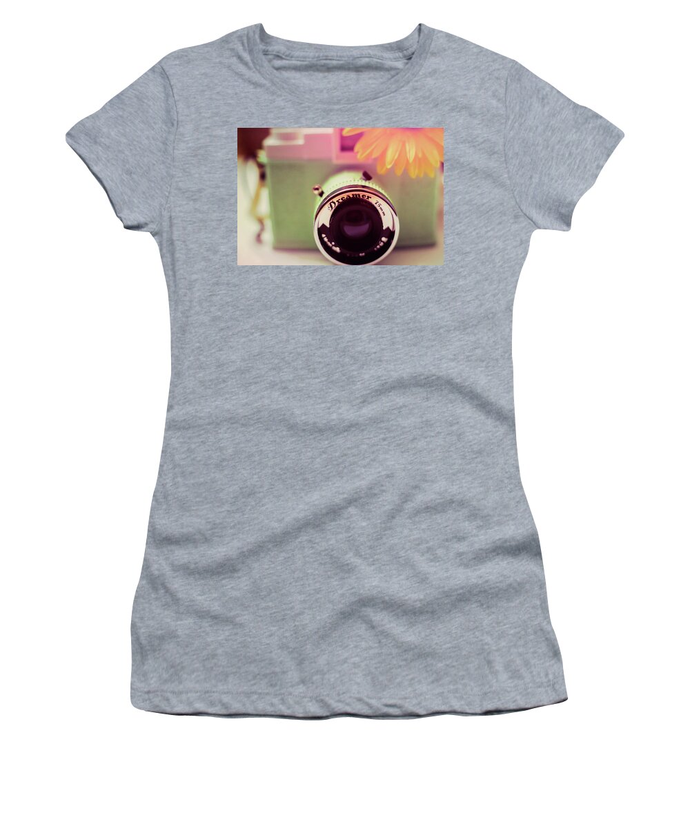Terry D Photography Women's T-Shirt featuring the photograph Just a Dreamer by Terry DeLuco