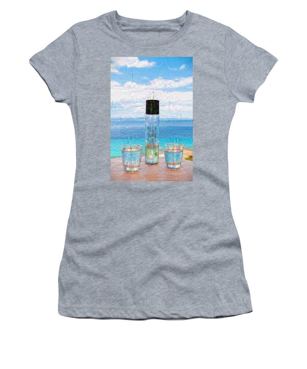 Greece Women's T-Shirt featuring the digital art Just Add Water 3 by Roy Pedersen