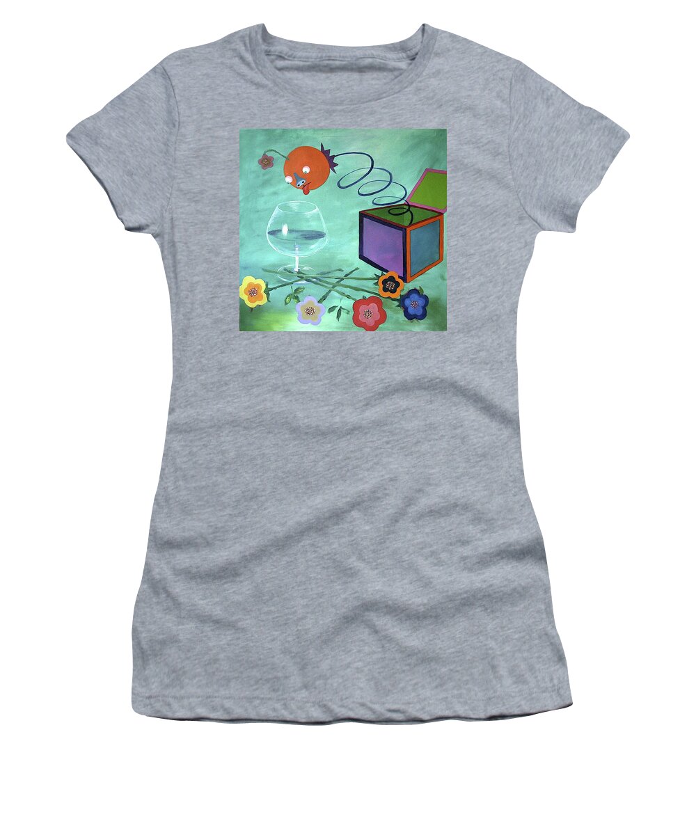 Fun Women's T-Shirt featuring the painting Just One More by Carol Neal-Chicago