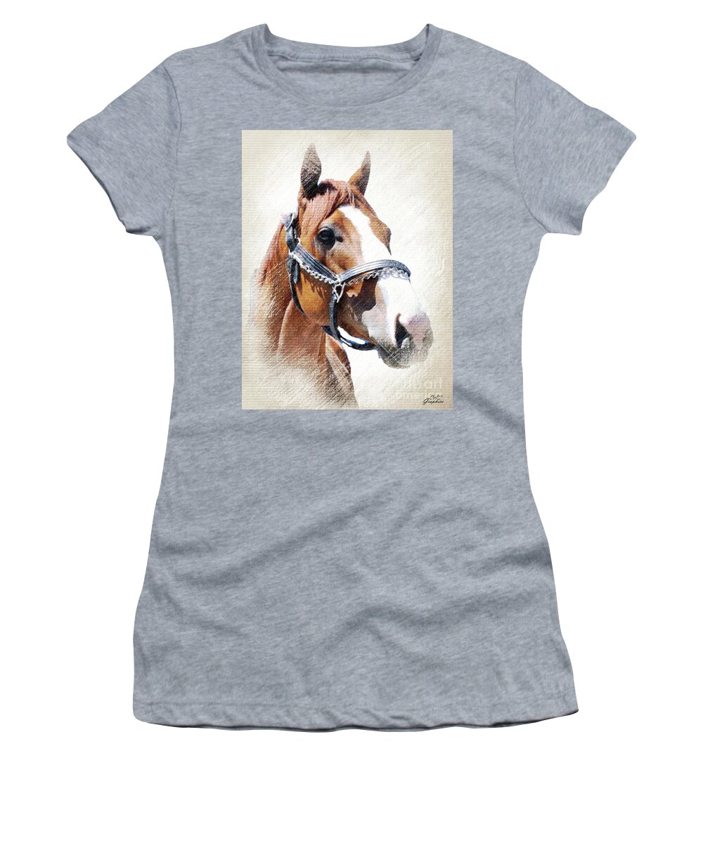 Justify Women's T-Shirt featuring the digital art Justify by CAC Graphics