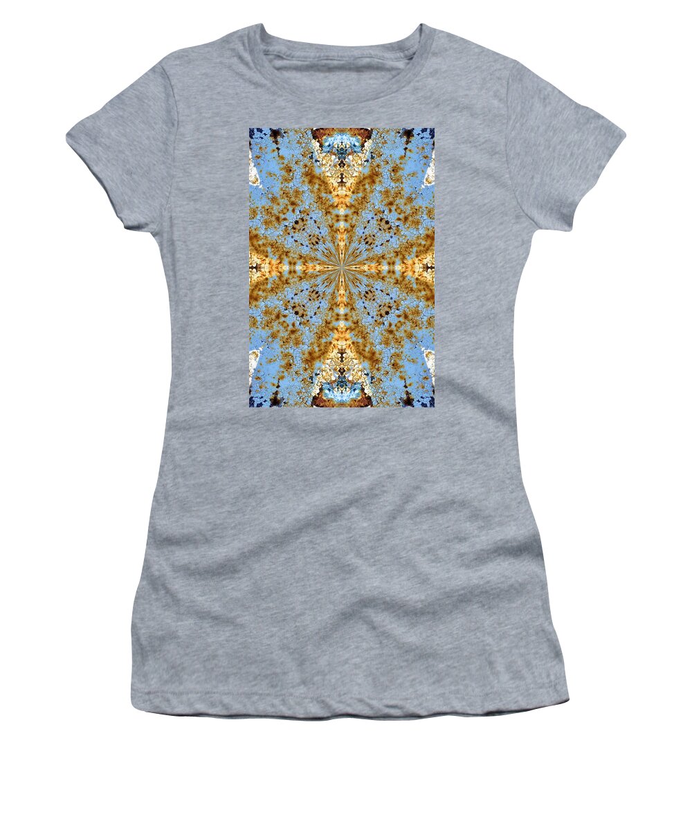 Kaleidoscope Women's T-Shirt featuring the photograph K 106 by Jan Amiss Photography