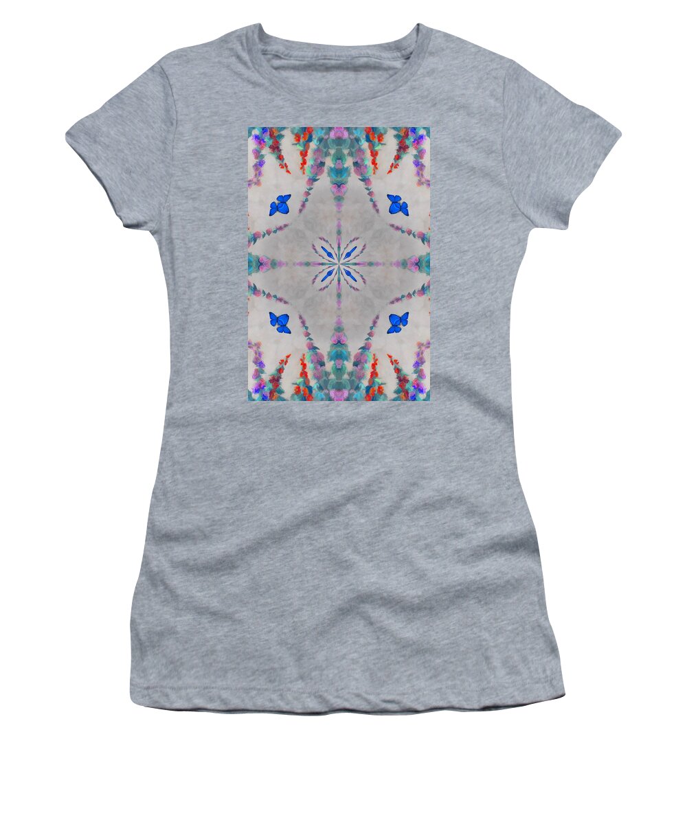 Kaleidoscope Women's T-Shirt featuring the photograph K 111 by Jan Amiss Photography