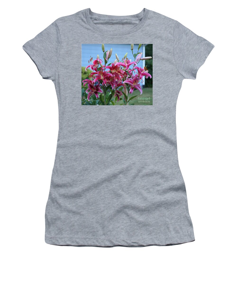 Lillies Women's T-Shirt featuring the photograph K and D Lilly 5 by Merle Grenz