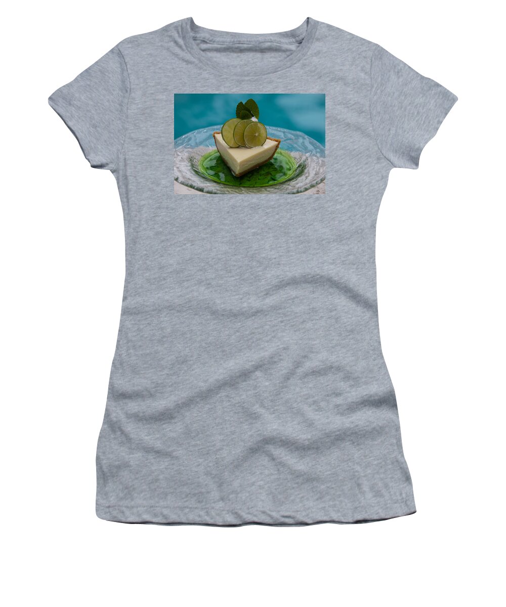 Food Women's T-Shirt featuring the photograph Key Lime Pie 25 by Michael Fryd