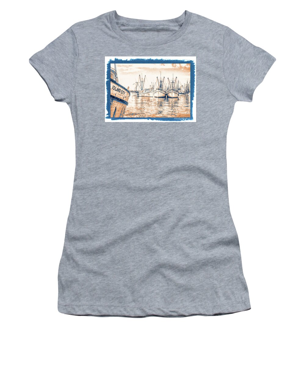 Key Women's T-Shirt featuring the photograph Key West Harbor, 1965 by Richard Goldman