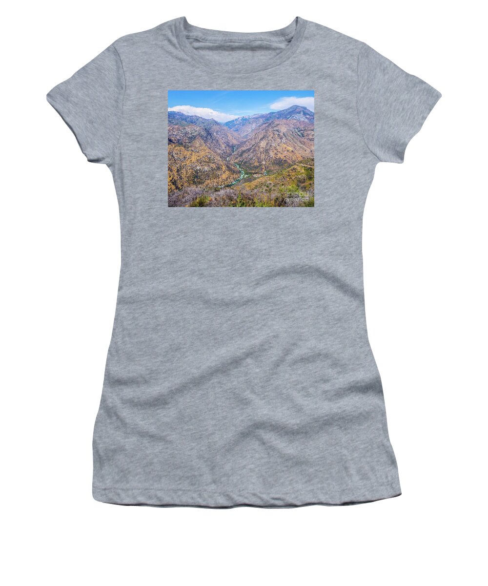 King's Canyon National Park Michael Tidwell Landscape Women's T-Shirt featuring the photograph King's Canyon by Michael Tidwell