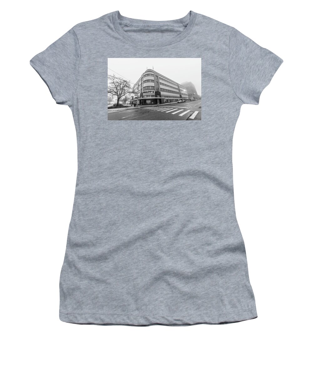John Mcgraw Photography Women's T-Shirt featuring the photograph Knapp's Building Lansing Michigan by John McGraw