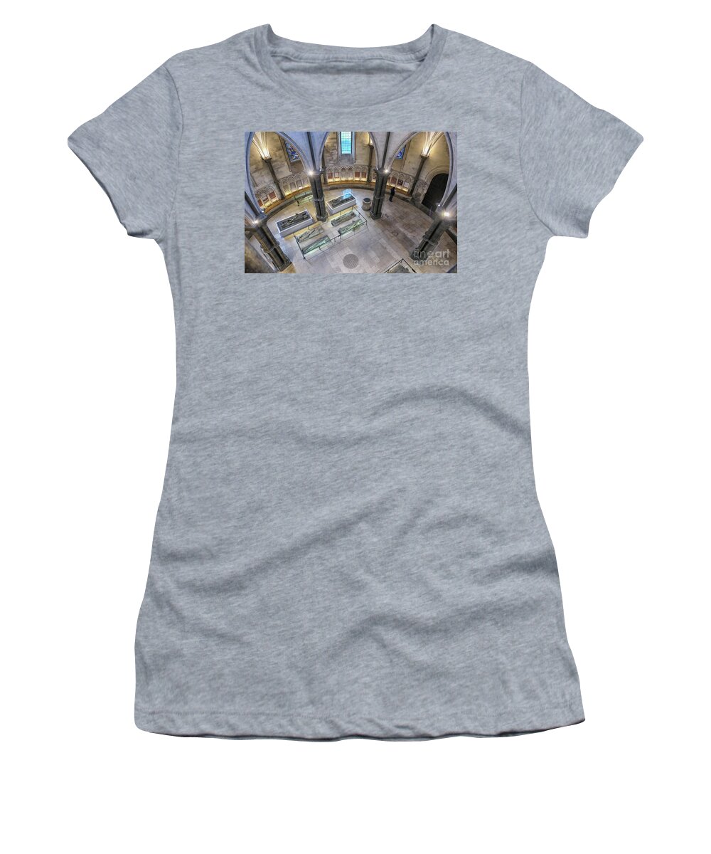 Europe Women's T-Shirt featuring the photograph Knights Templar sarcophaguses in London by Patricia Hofmeester