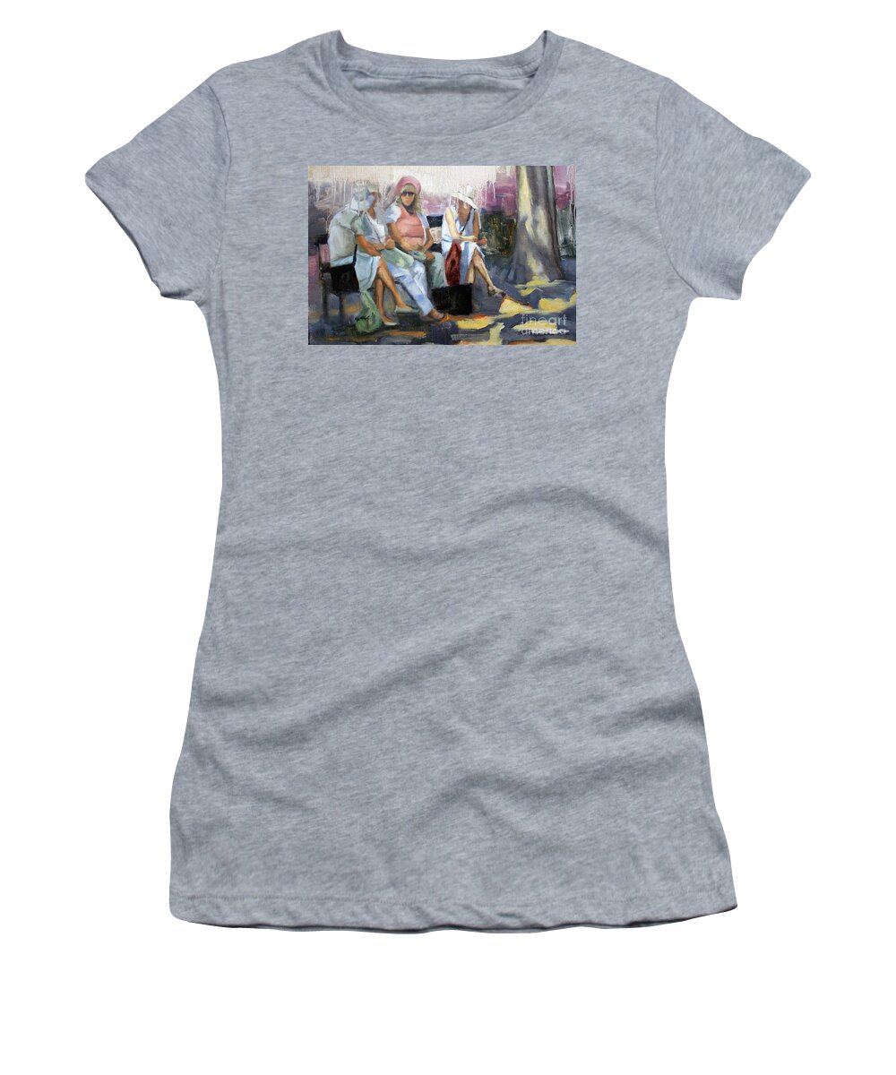 People Women's T-Shirt featuring the painting La conversation by Tate Hamilton